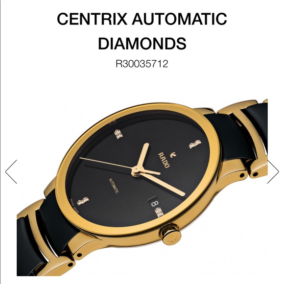 NWT. Rado Gold/Black Automatic - Picture 5 of 8